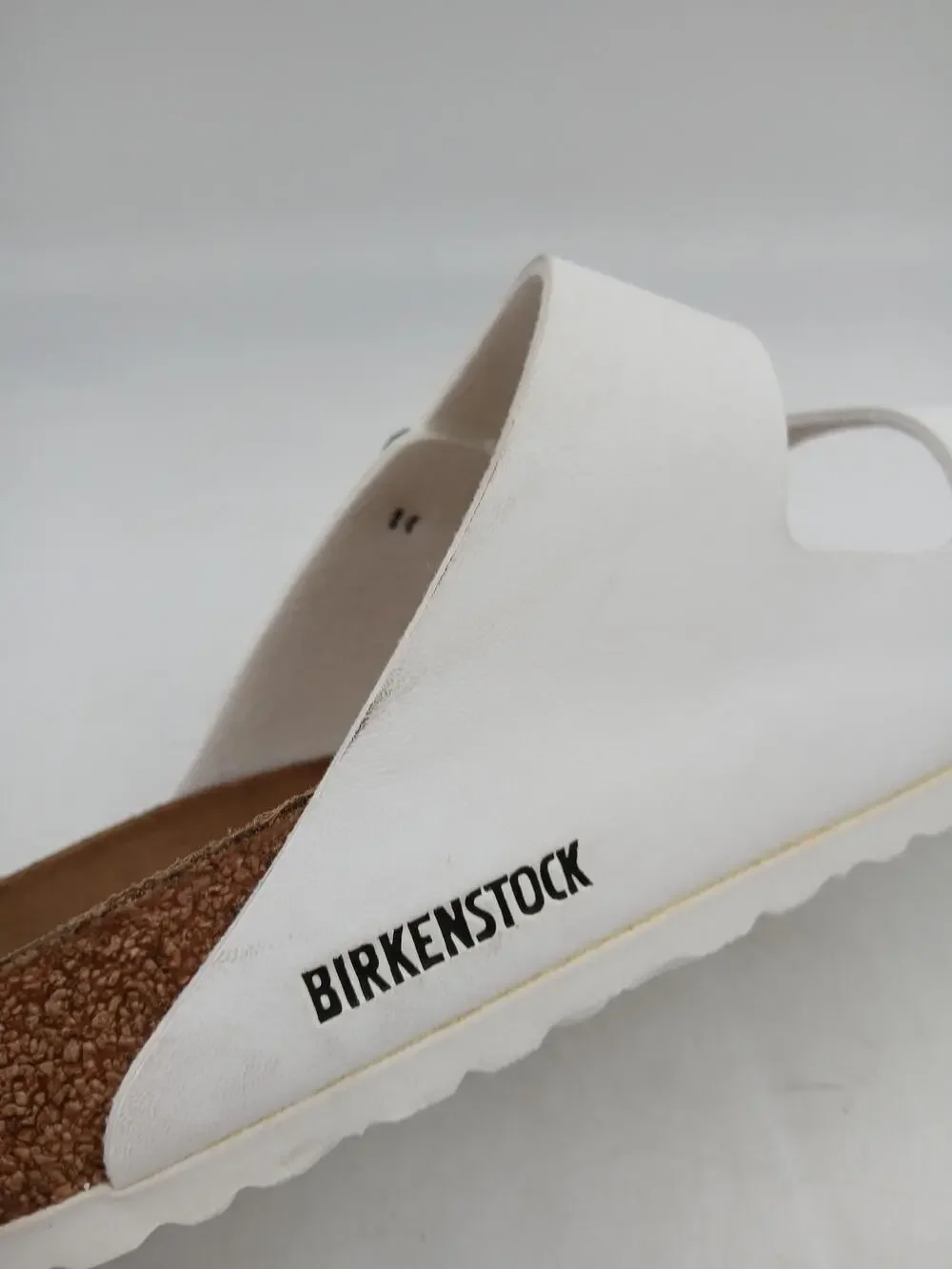 Birkenstock Arizona Shoes Mens Size 9 White Slide Sandals Arch Support Germany
